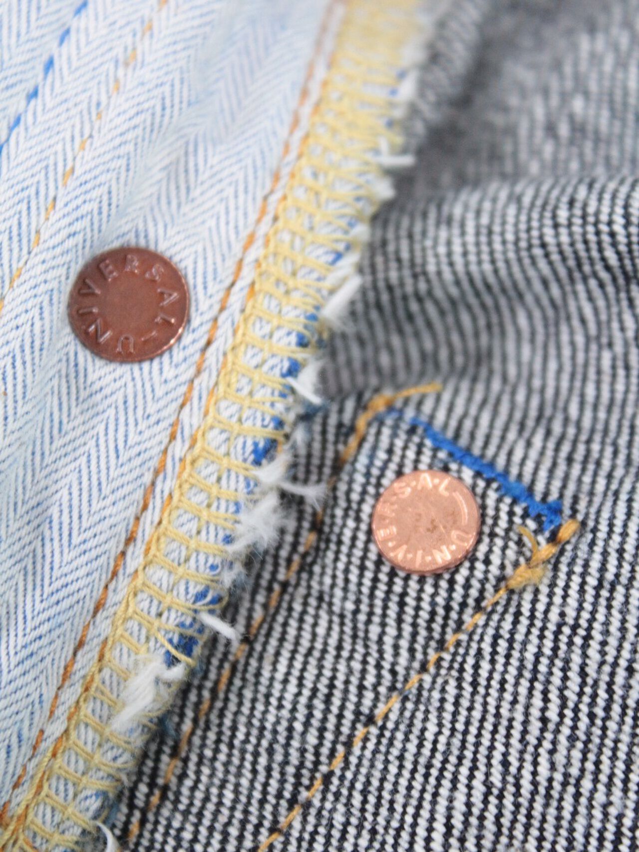 rSFU 15.5oz "FUUMA" Retro Sen Selvedge Street Tapered Jeans image number 7