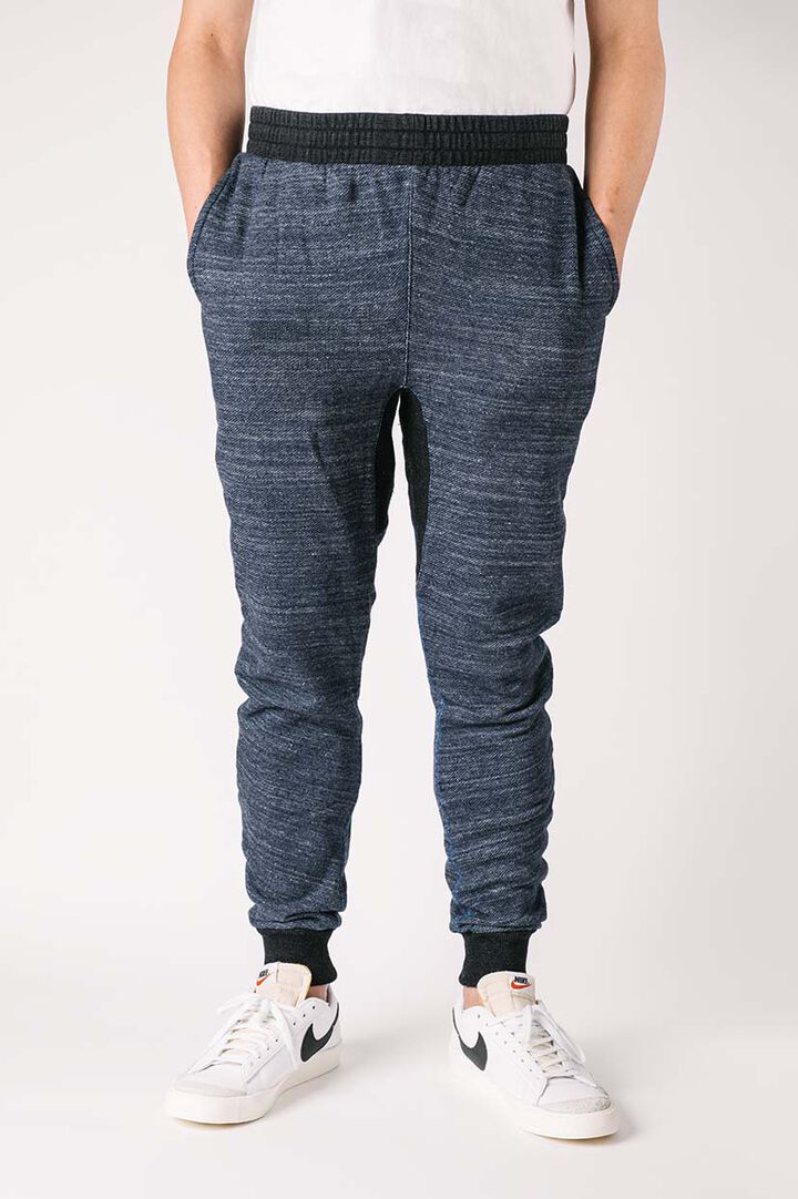 HY2348SO Loopback Indigo dyed "HAYATE" Sweatpants