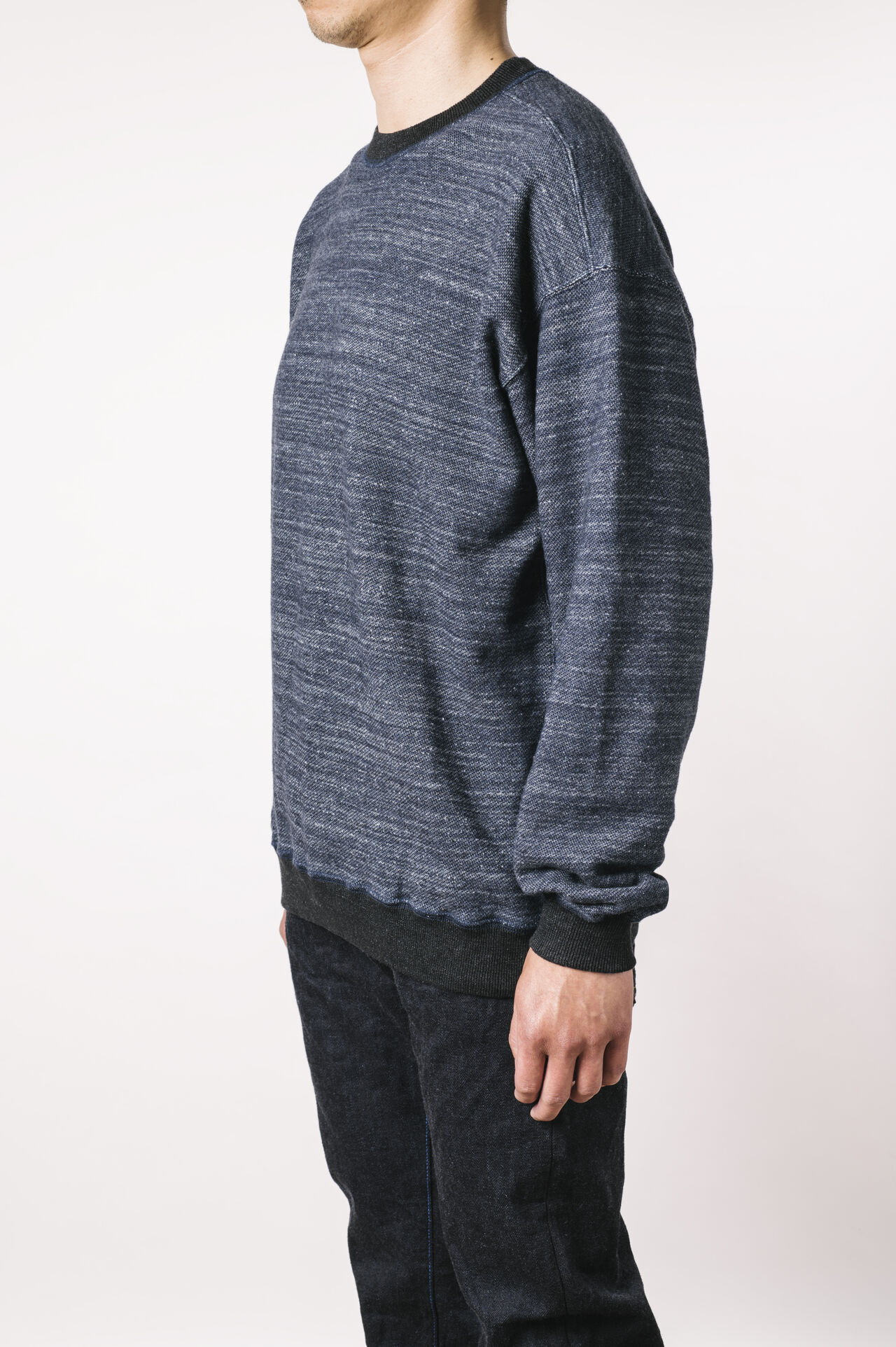 HY1716K "KUON" Indigo Sweatshirt,, large image number 3