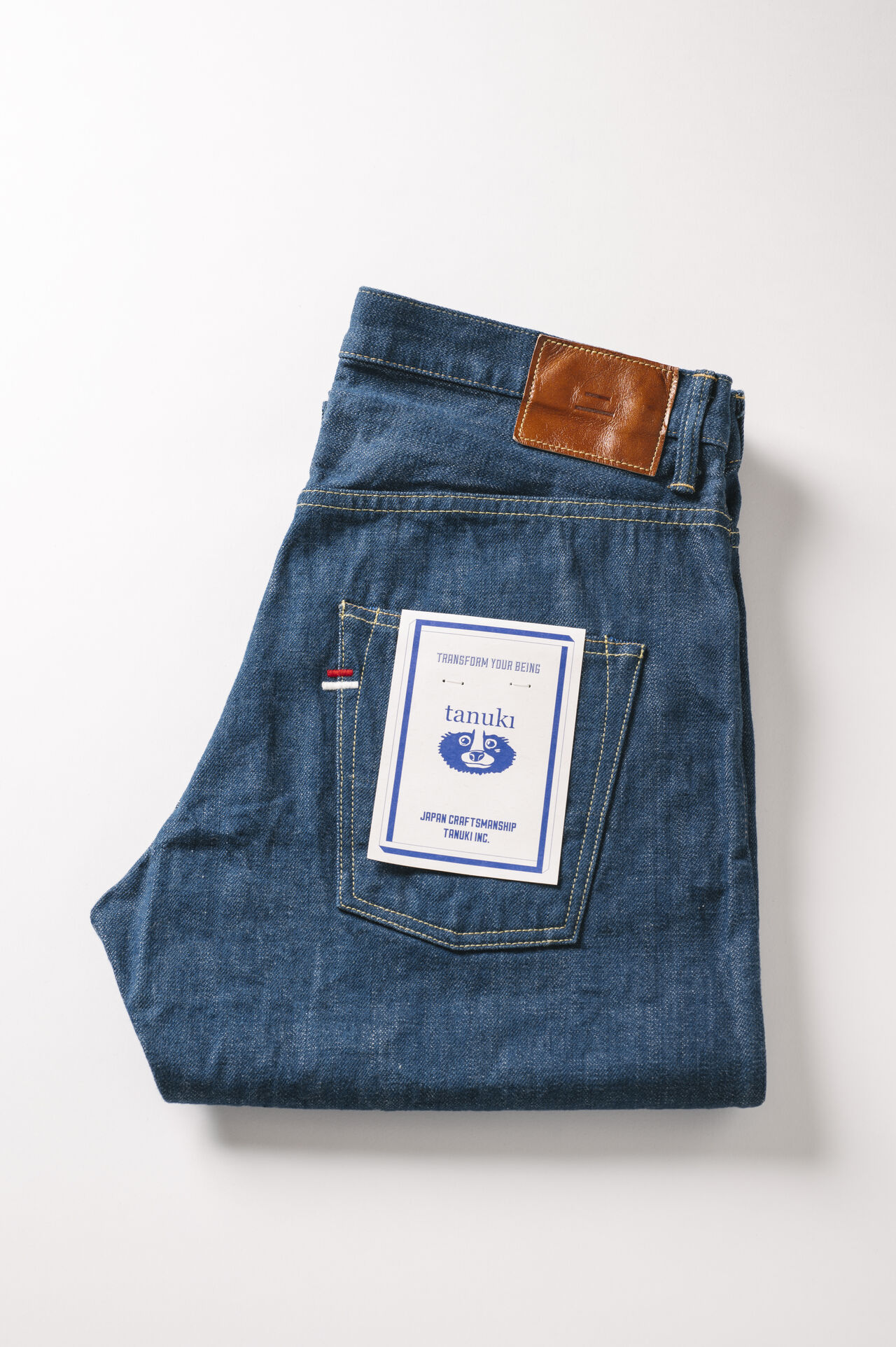KHT 13oz "Kaze" Fade Blue High Tapered Jeans,, large image number 7