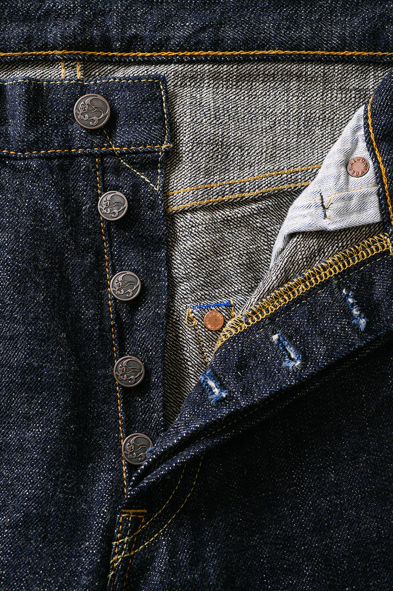 ZHT 14oz "Zetto" High Tapered Jeans image number 24