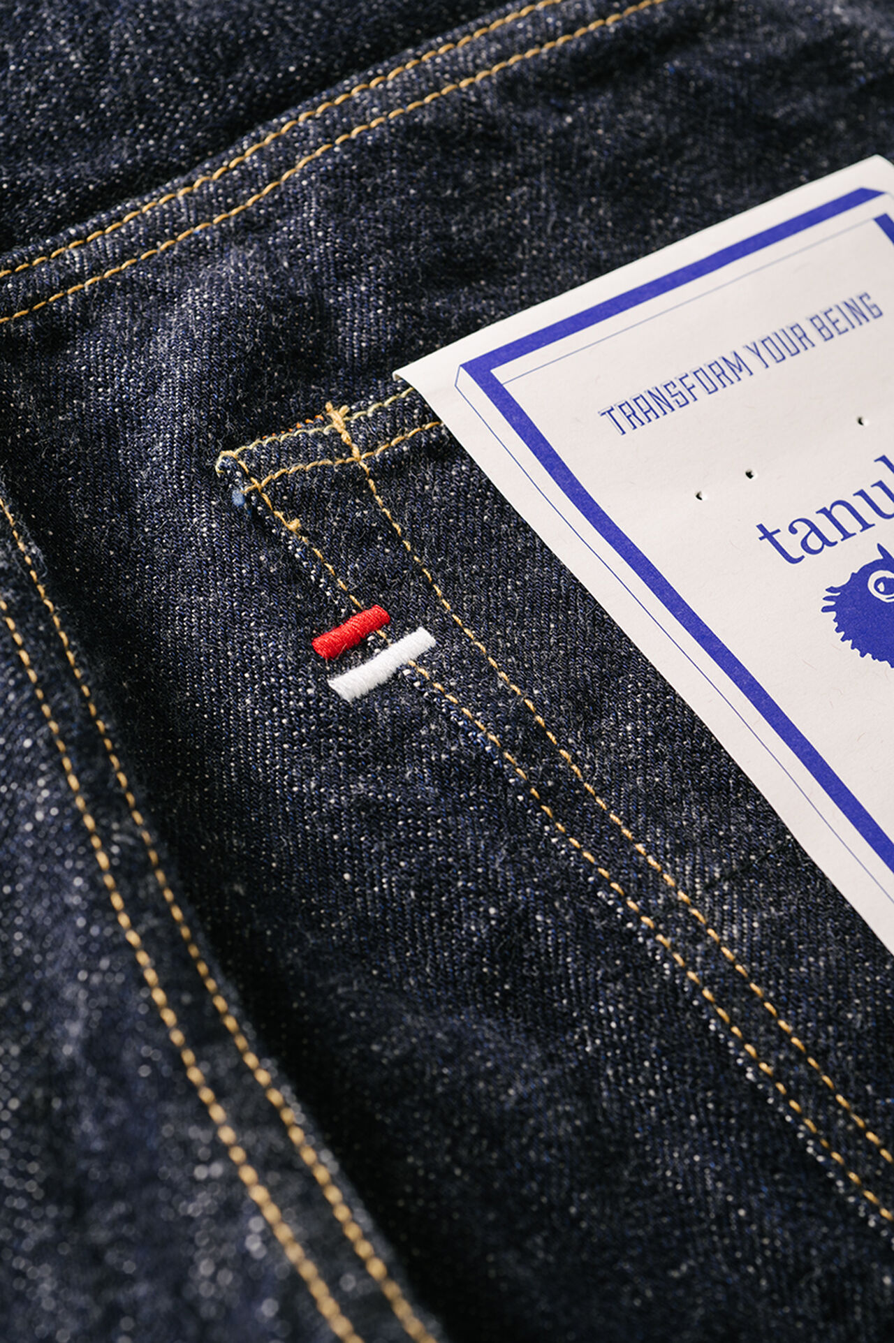 Z0830FU 14oz "FUUMA" Selvedge Street Tapered Jeans image number 7