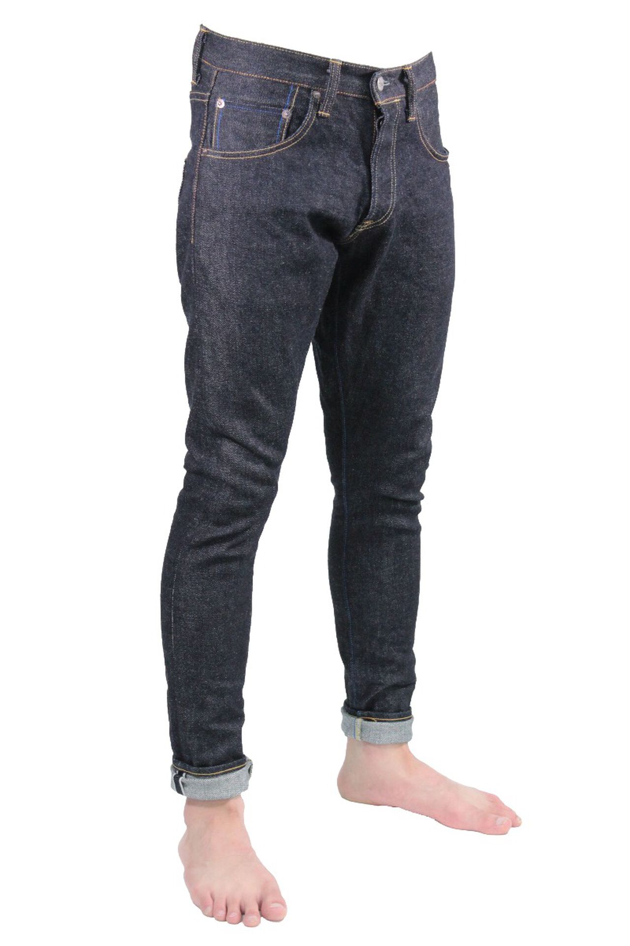 rSFU 15.5oz "FUUMA" Retro Sen Selvedge Street Tapered Jeans image number 1