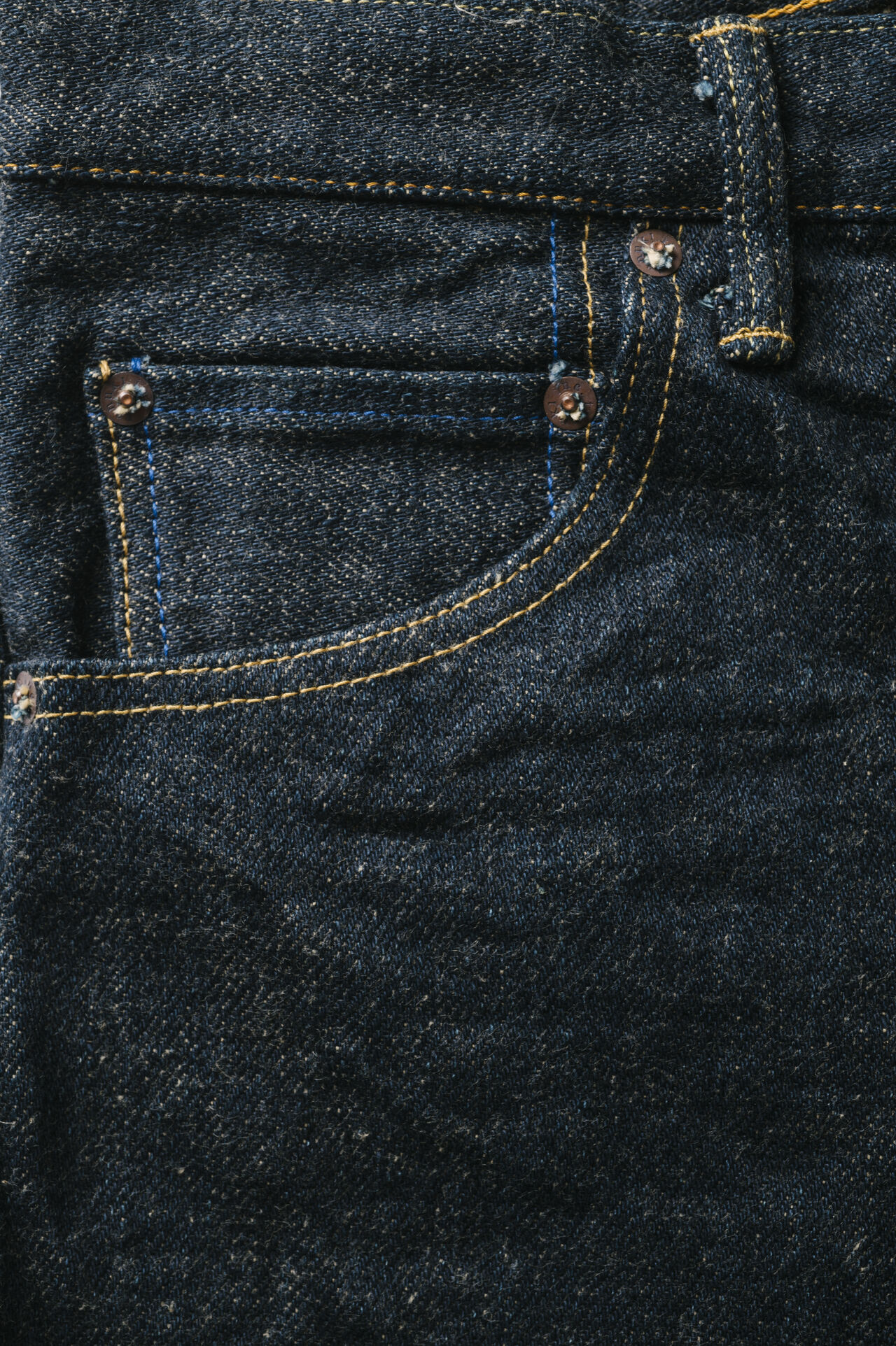 OTHT ONI x TANUKI Collaboration 21.5oz Secret Denim High Rise Tapered Jeans image number 13