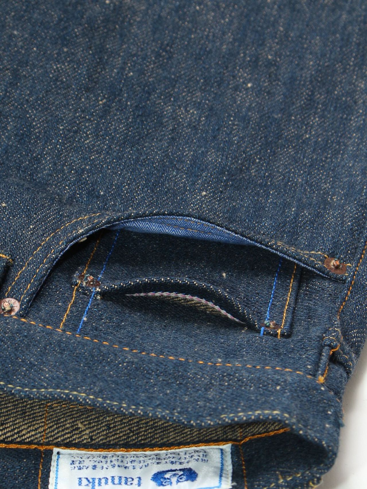 OTR ONI x TANUKI Collaboration 21.5oz Secret Denim Regular Jeans-One Wash-33,, large image number 6