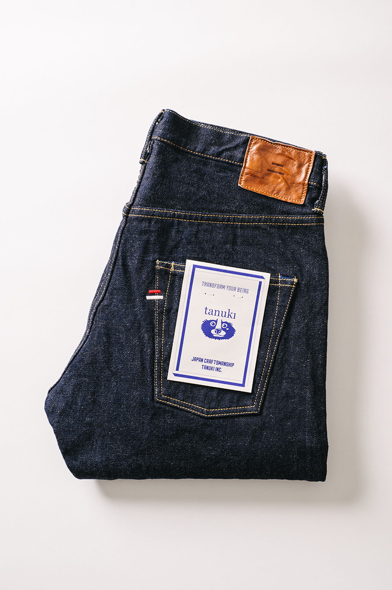 NHT 16.5oz "Natural Indigo" High Tapered Jeans image number 15