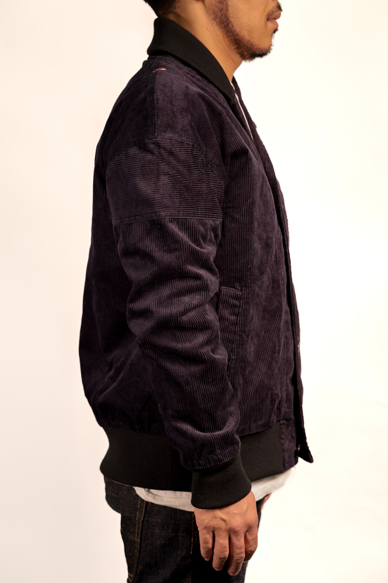 TNK501SZA "Sazanami" Corduroy Jacket (Indigo),, large image number 2