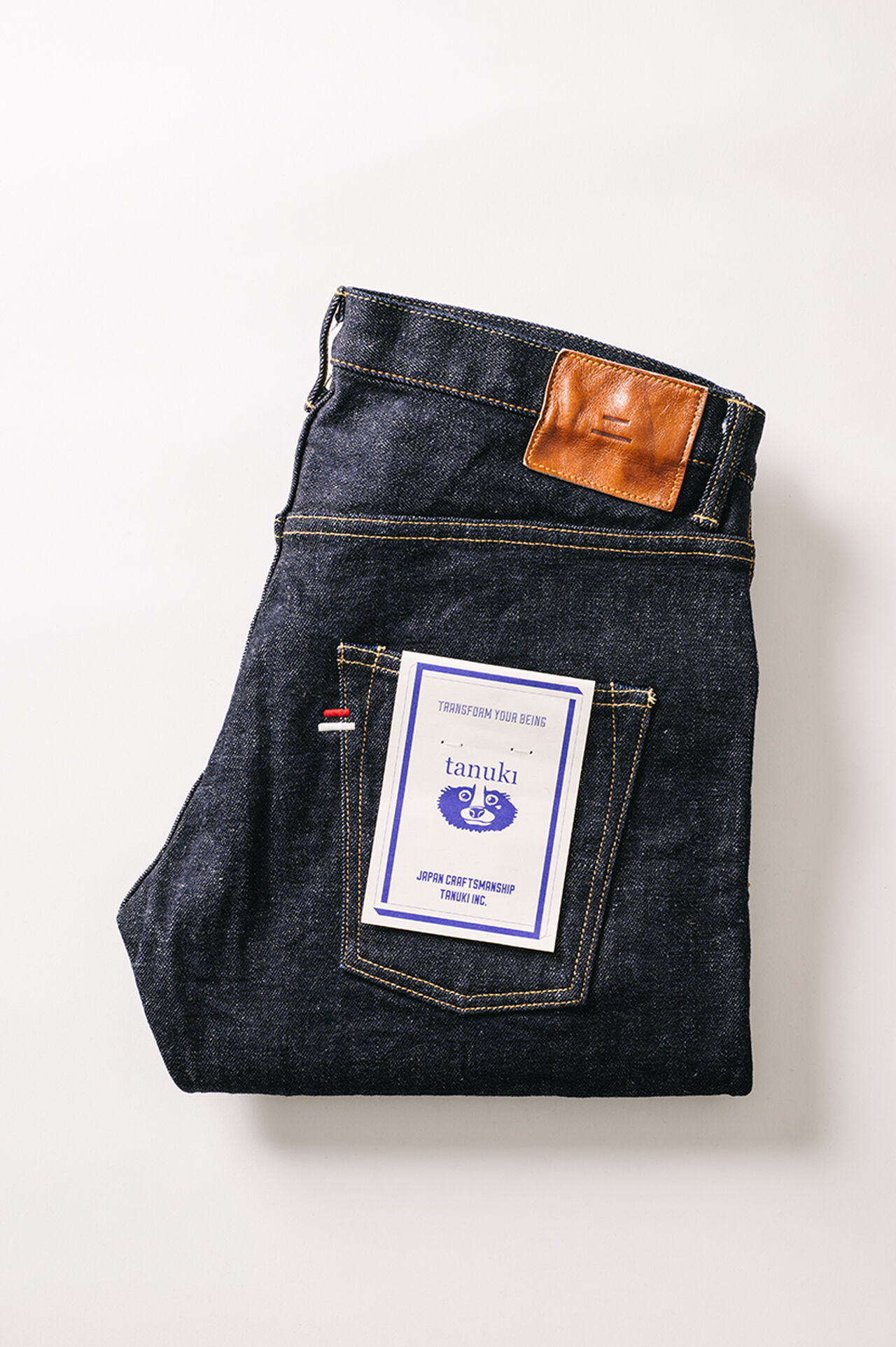 rSFU 15.5oz "FUUMA" Retro Sen Selvedge Street Tapered Jeans image number 15