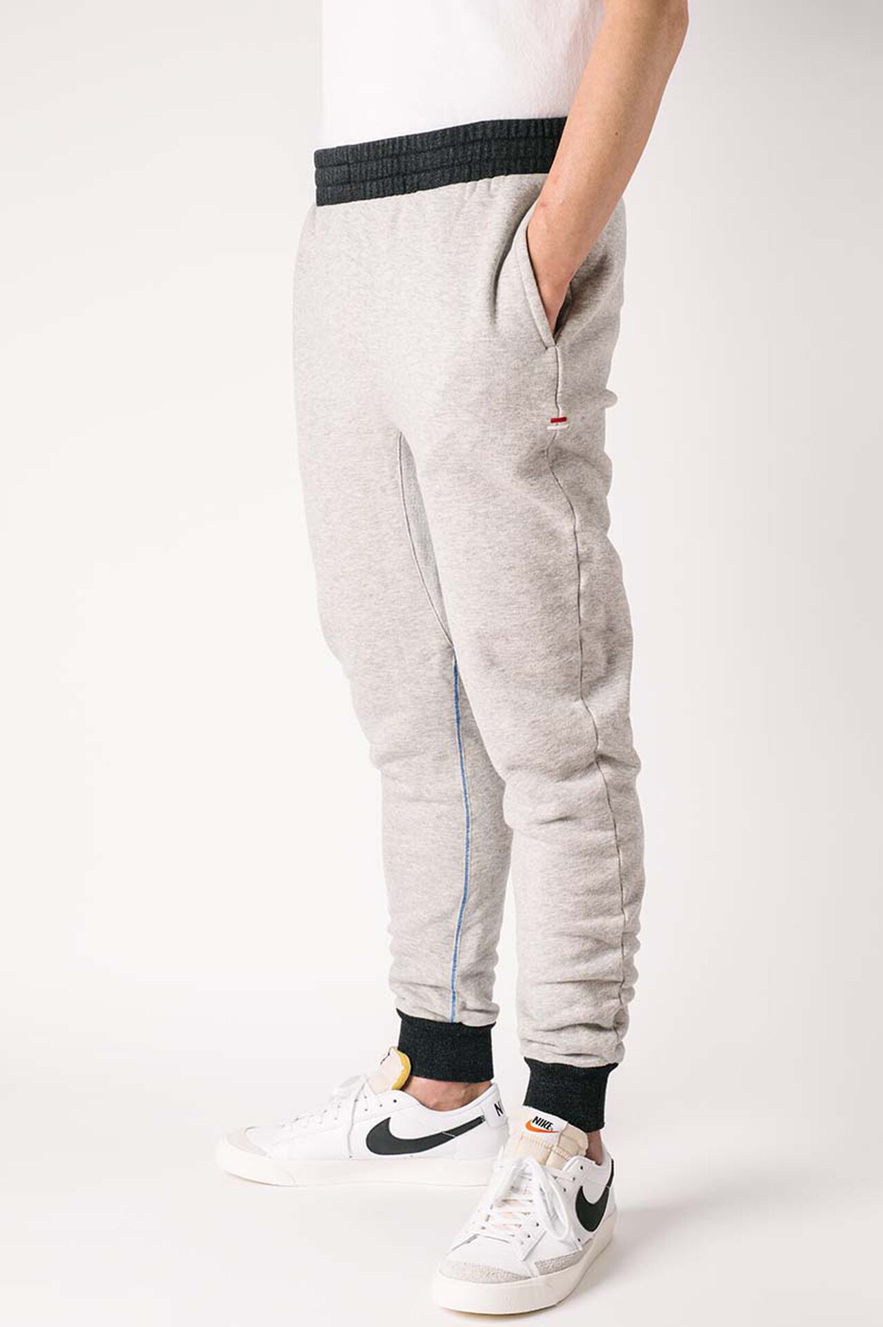 ZU9034SO Loopwheeled Tsuri-ami Grey "ZUIEN" Sweatpants image number 1