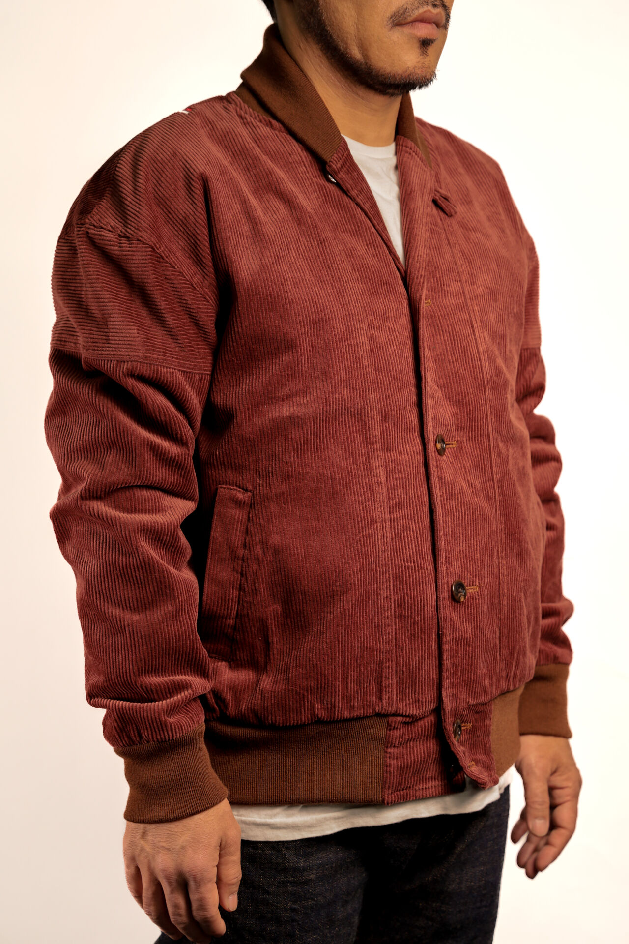 TNK501SZA "Sazanami" Corduroy Jacket (Brown) image number 1
