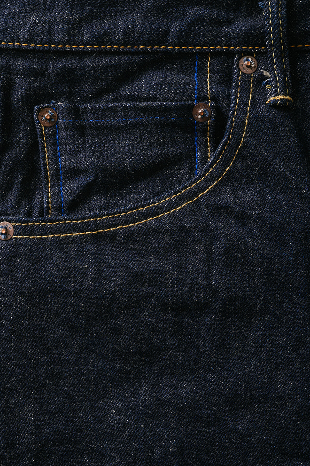 NHT 16.5oz "Natural Indigo" High Tapered Jeans,, large image number 13