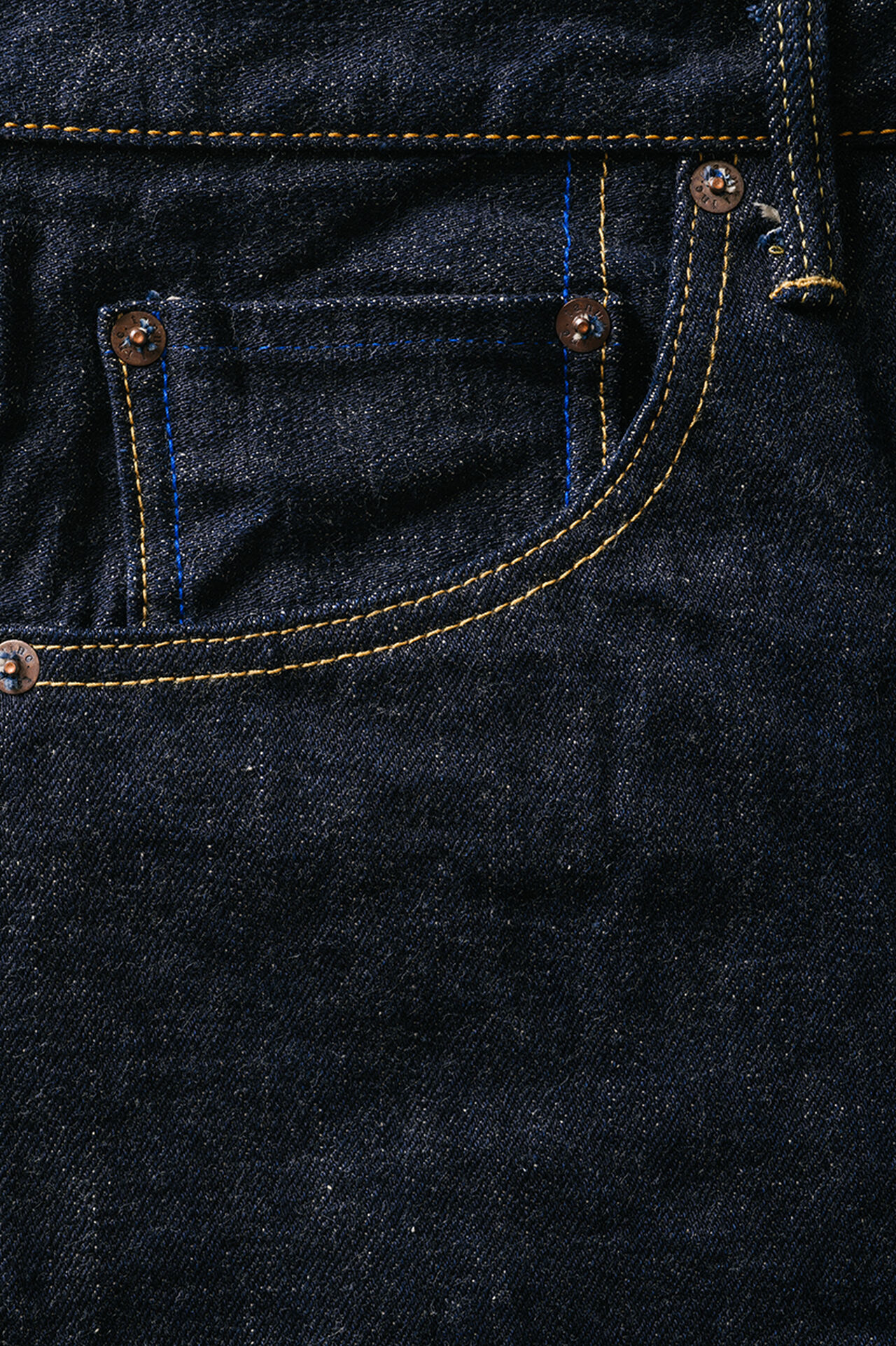 NHT 16.5oz "Natural Indigo" High Tapered Jeans image number 13