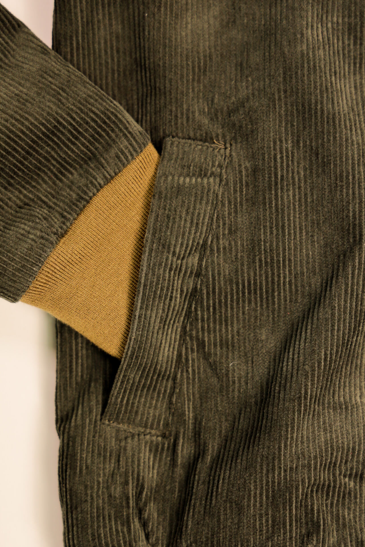 TNK501SZA "Sazanami" Corduroy Jacket (Olive),, large image number 9