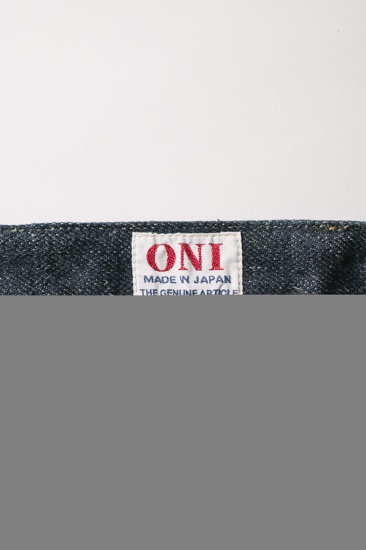 OTHT ONI x TANUKI Collaboration 21.5oz Secret Denim High Rise Tapered Jeans,, large image number 8