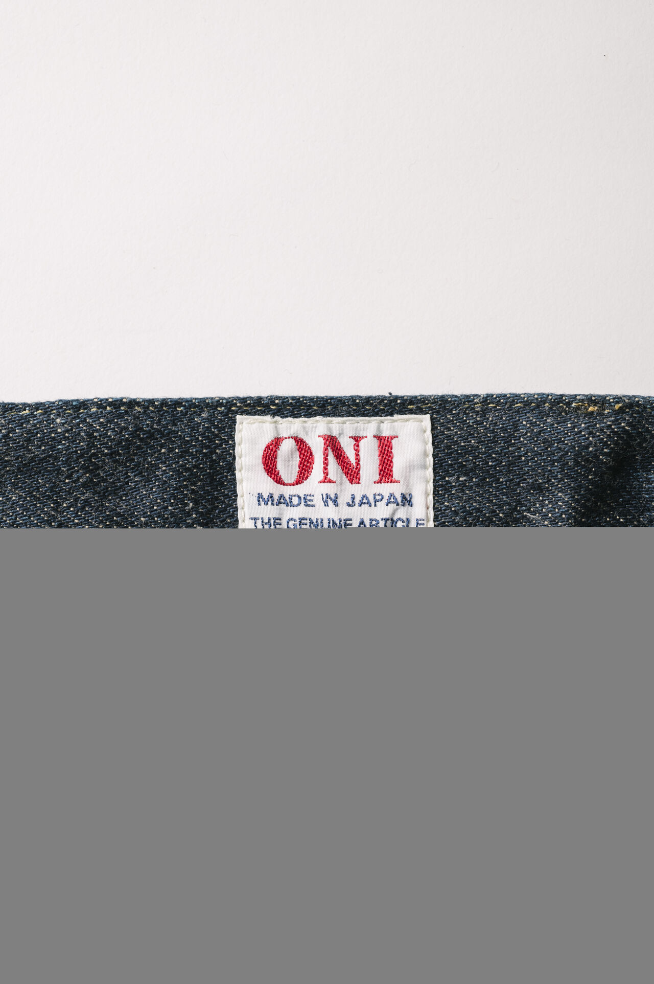 OTHT ONI x TANUKI Collaboration 21.5oz Secret Denim High Rise Tapered Jeans image number 8