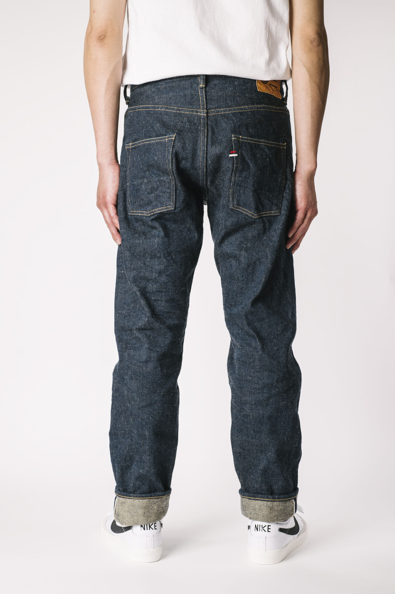OTHT ONI x TANUKI Collaboration 21.5oz Secret Denim High Rise Tapered Jeans image number 1