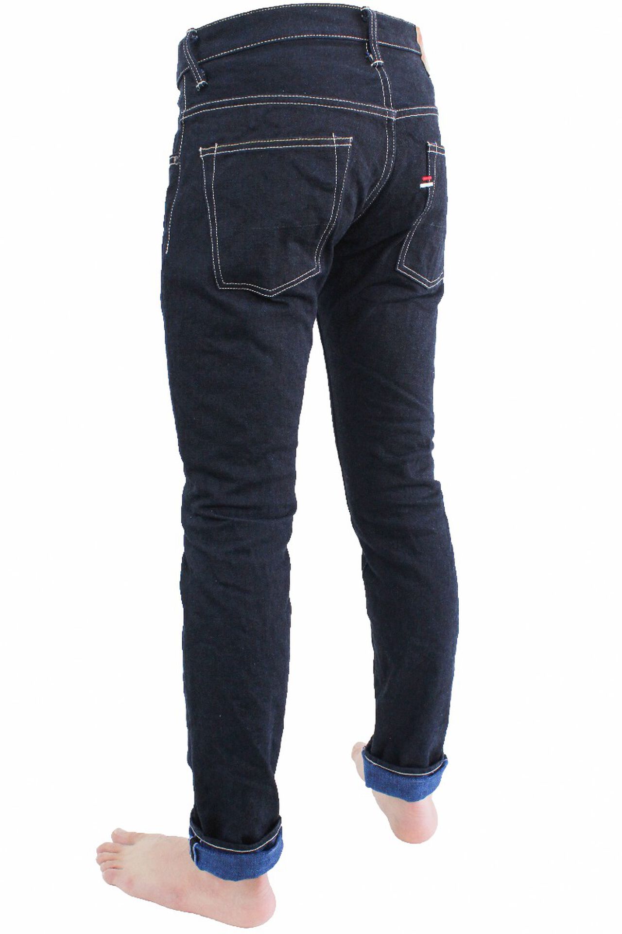YUT 16.5oz Natural Indigo "Yurai" Tapered Jeans image number 2