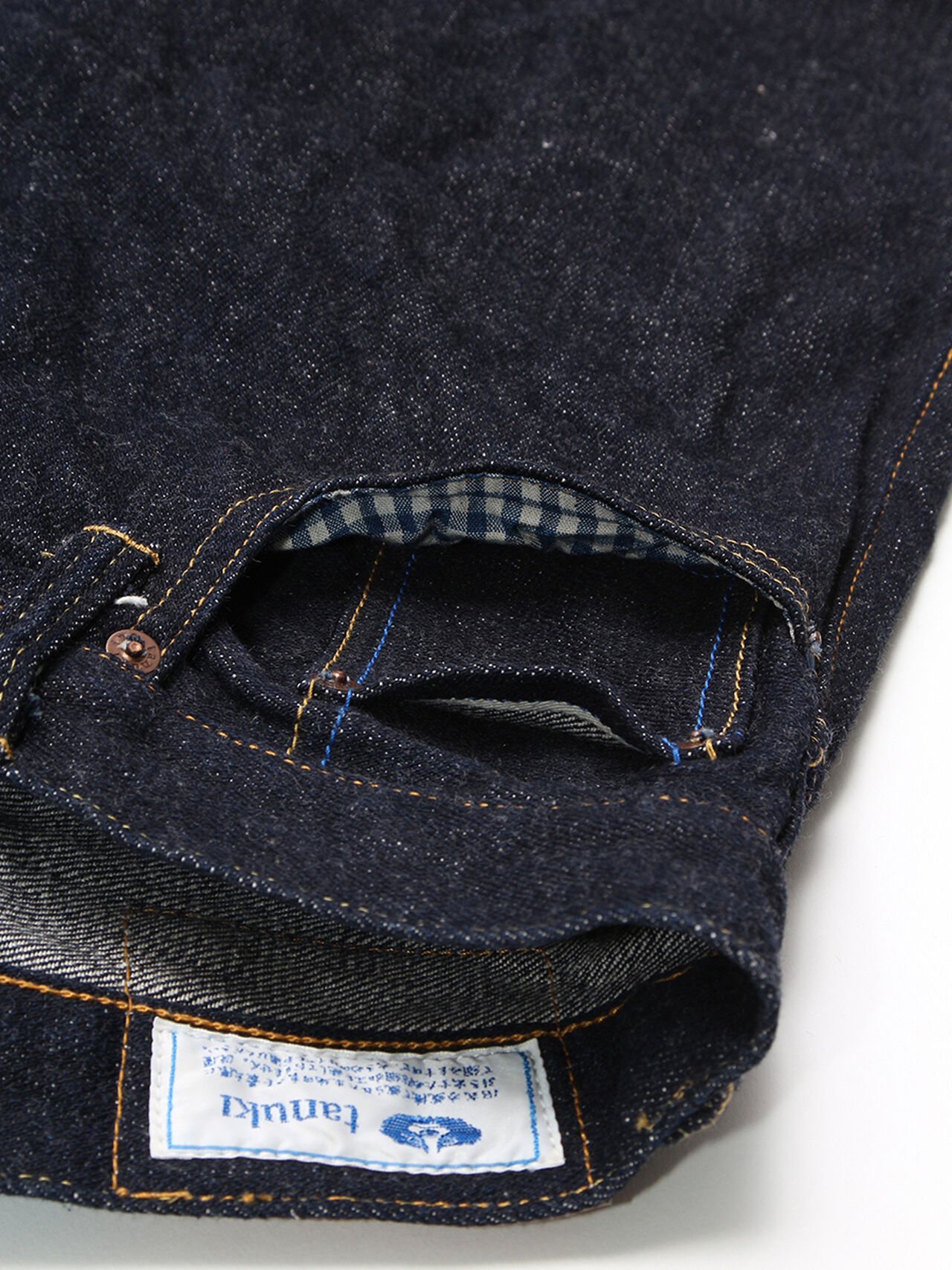 NSXT 16oz "SEN" Natural Indigo Extreme Tapered Jeans image number 6