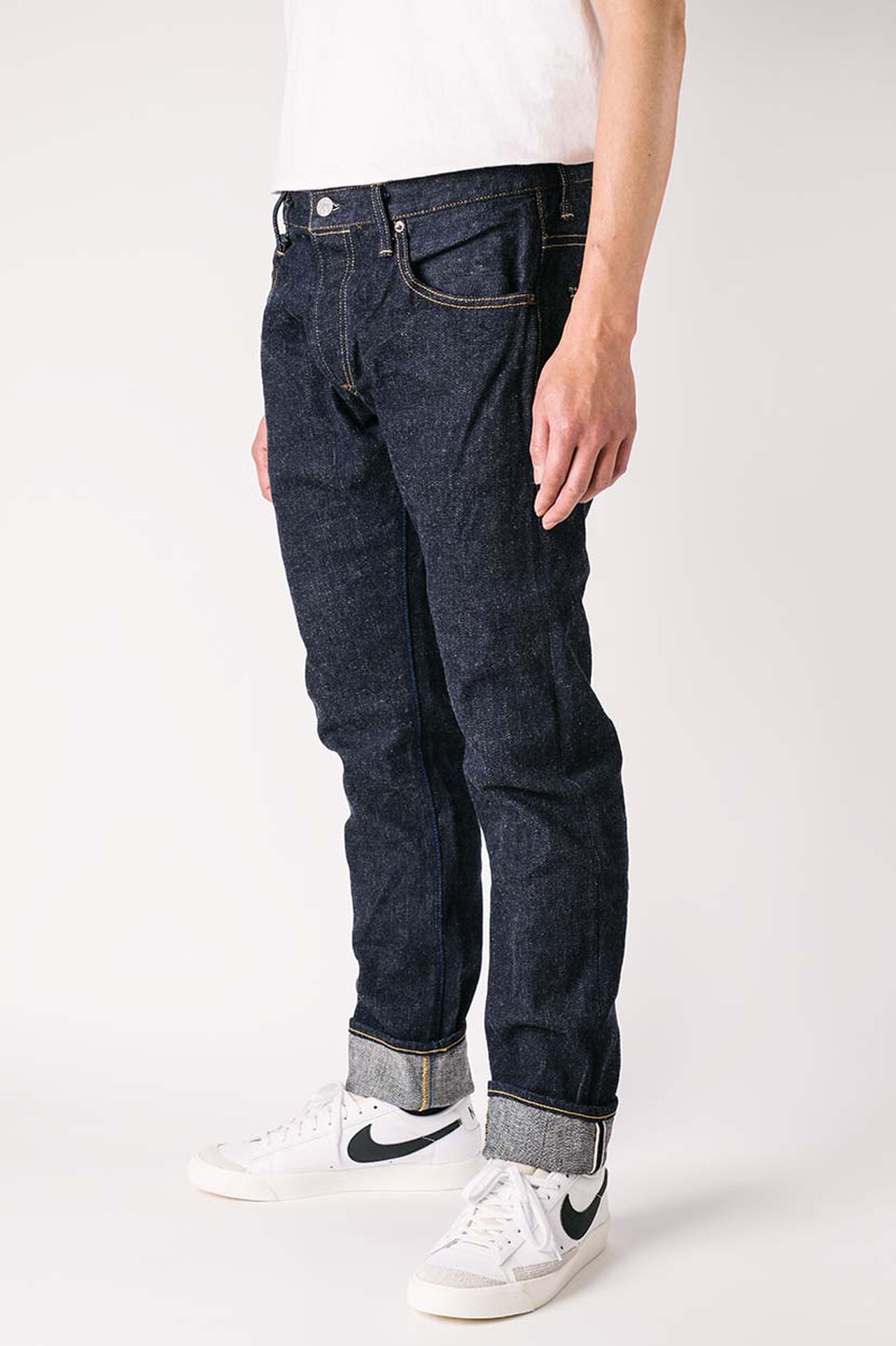 NST 16oz "SEN" ナチュラルインディゴテーパードジーンズ,, large image number 1