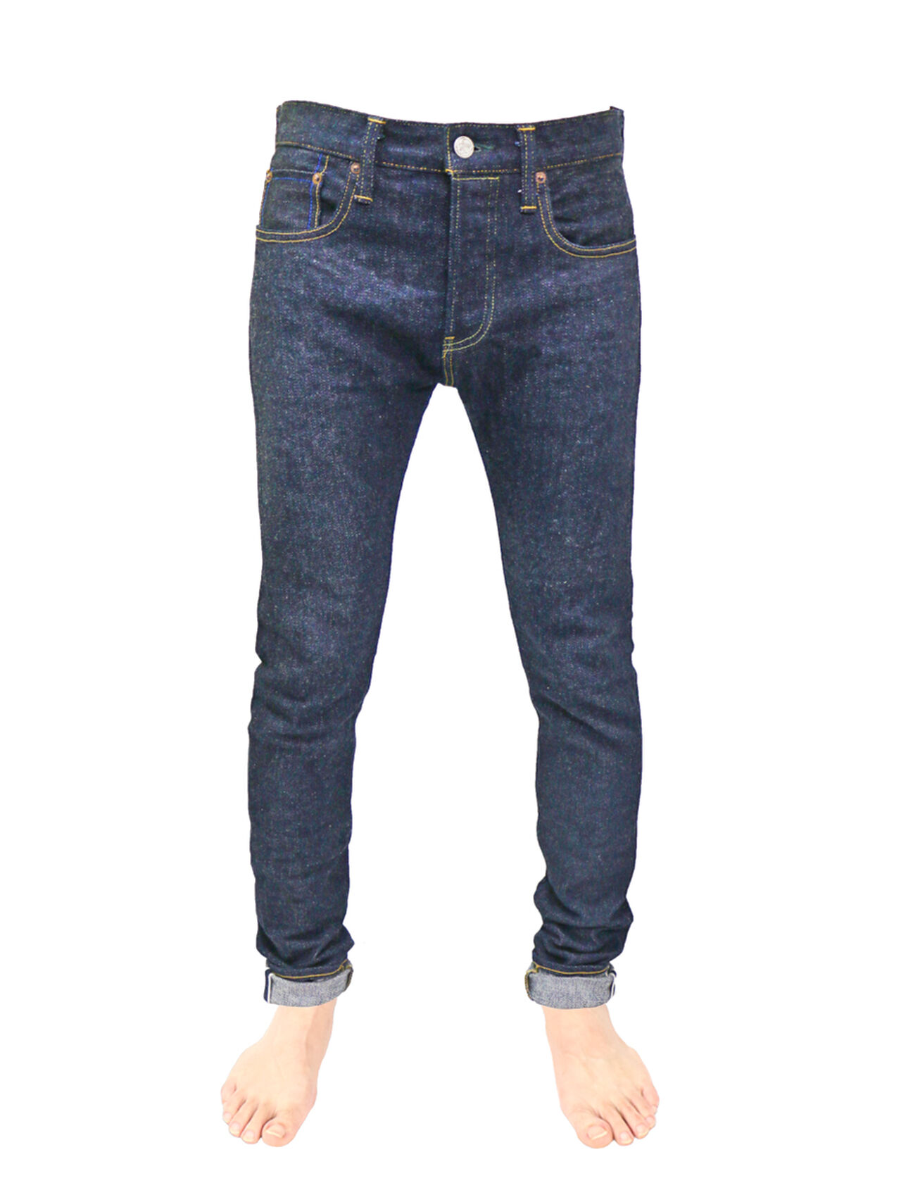 NSXT 16oz "SEN" Natural Indigo Extreme Tapered Jeans image number 1