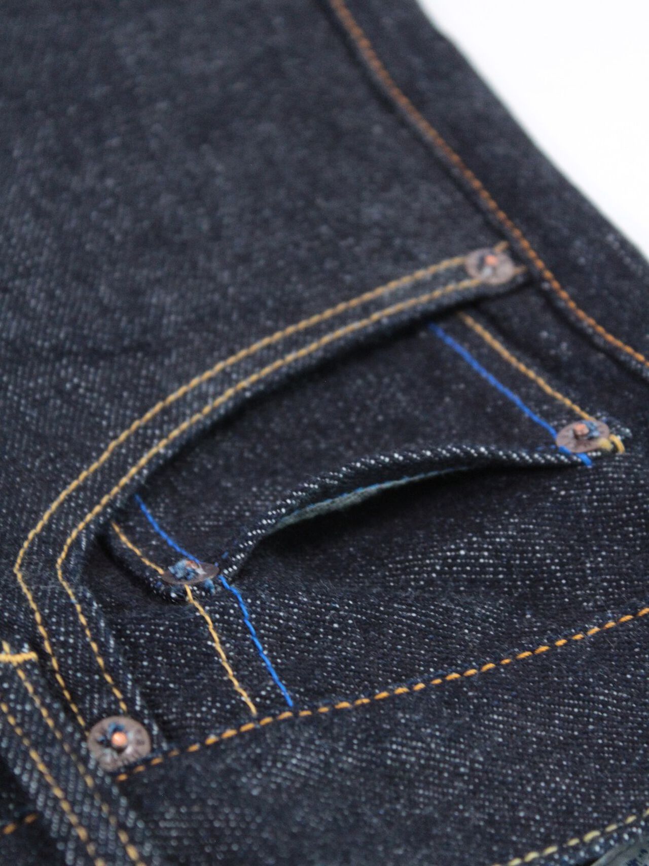 rSFU 15.5oz "FUUMA" Retro Sen Selvedge Street Tapered Jeans image number 5