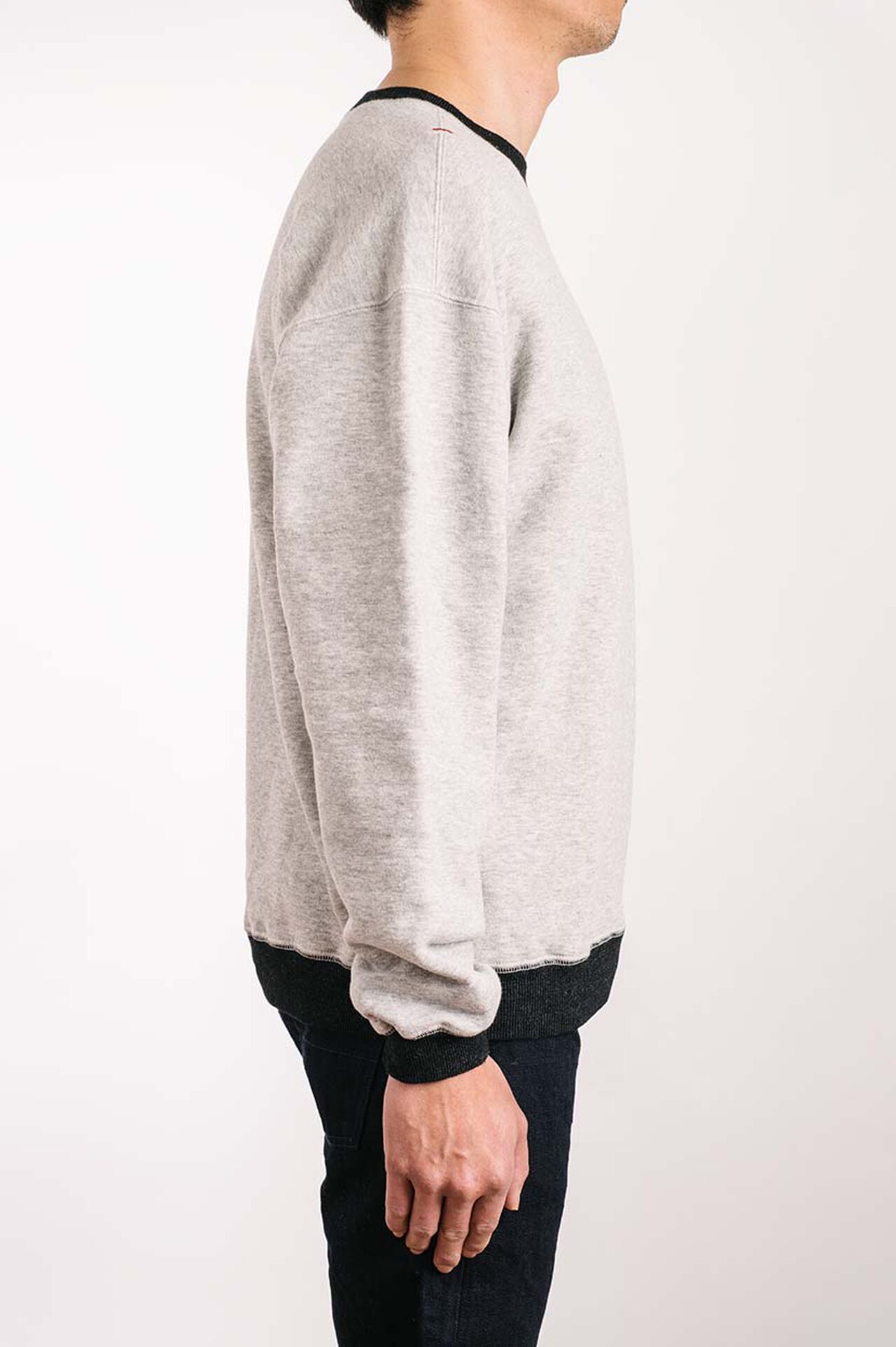 ZU1104K Loopwheeled Tsuri-ami grey "ZUIEN" Sweatshirt,, large image number 2