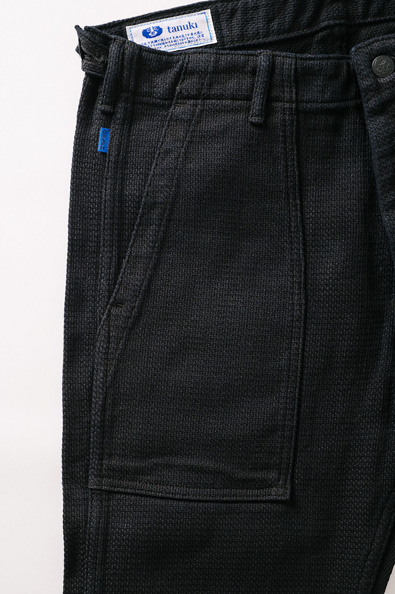 Tanuki x Graph Zero Sumi Overdye Sashiko Ulitlity Pants,, large image number 11