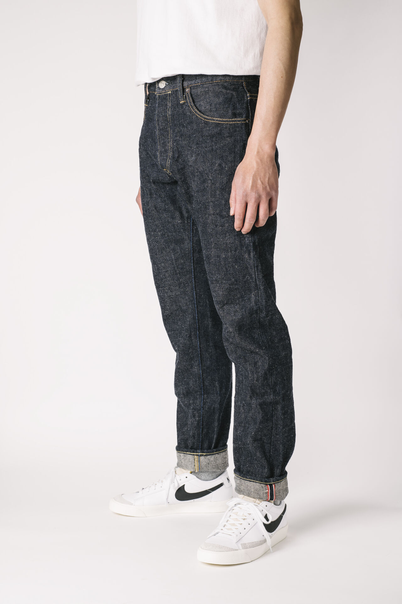 OTHT ONI x TANUKI コラボレーション 21.5oz シークレットデニムハイライズテーパードジーンズ,, large image number 6