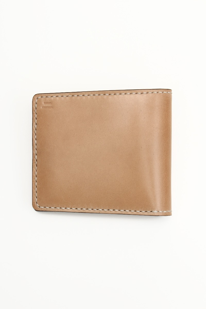 Short Wallet with Coin Pocket (Cordovan) (NATURAL)